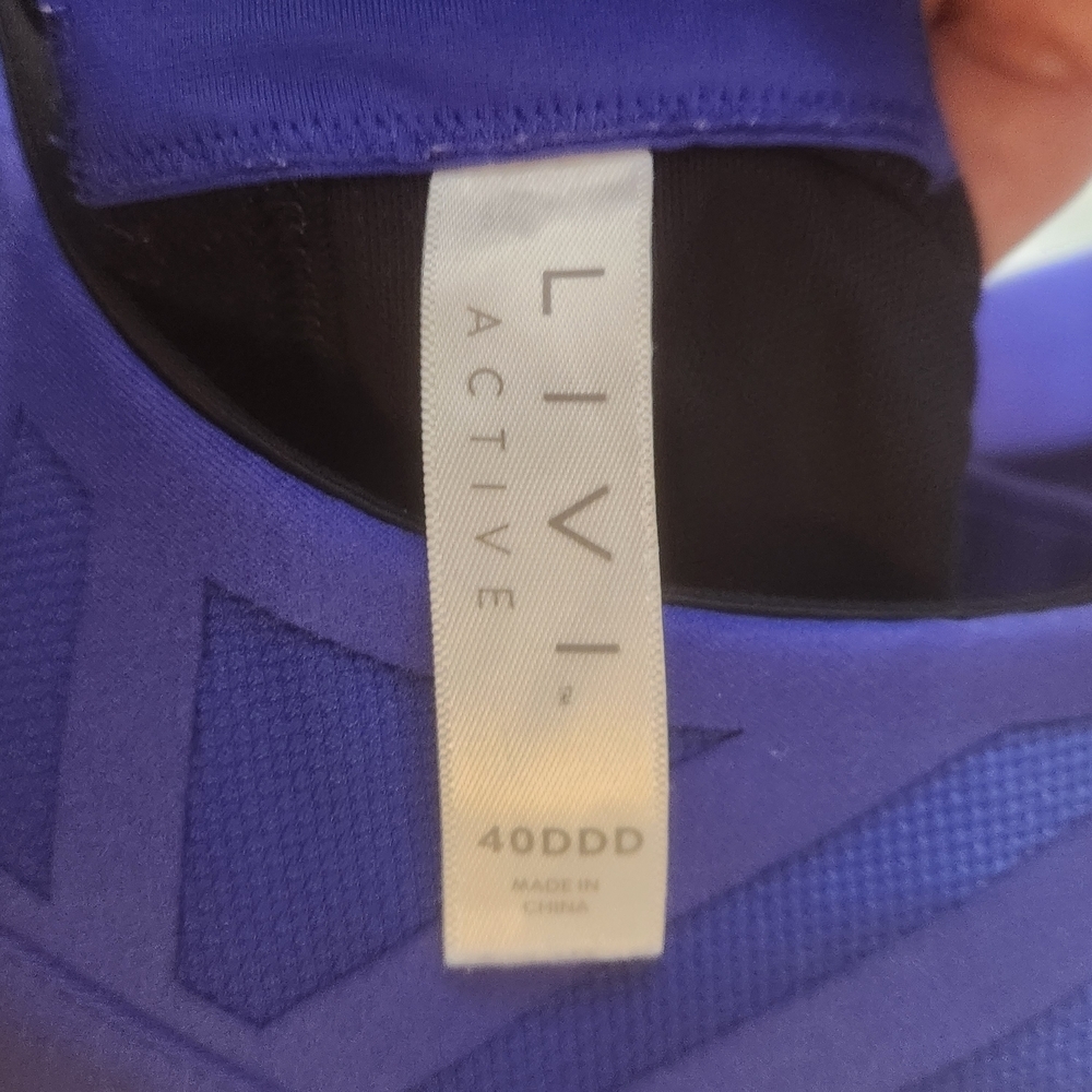 Livi Active Purple Blue Sports Bra 40DDD (5944) - Picture 3 of 4